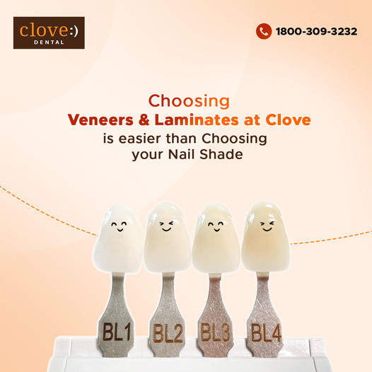 Choosing Veneers & Lamination at Clove is Easier than Choosing Your Mail Shade