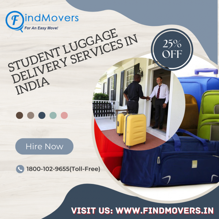What are the charges for Student Luggage Delivery Services in India?
