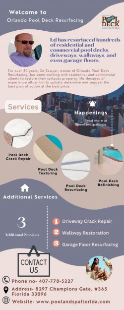 Know More About Orlando Pool Deck Resurfacing