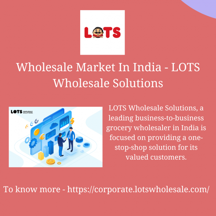 Wholesale Market In India – LOTS Wholesale Solutions
