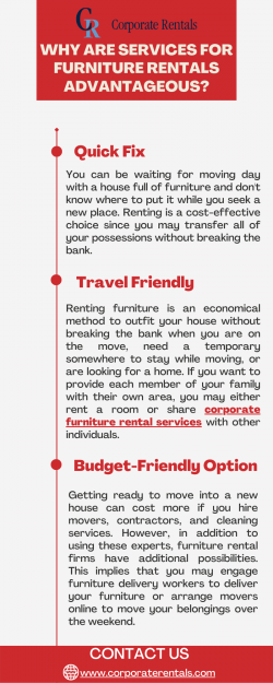 Why are services for furniture rentals advantageous?