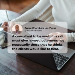 Andre Chambers Las Vegas -Always Give Honest Judgment