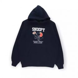 Snoopy Hoodie, Vintage Peanuts Snoopy Hoodie Sweatshirt BigLogo $19.95