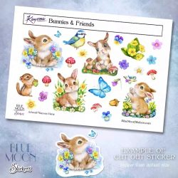 Bunnies And Friends Stickers, Friends Stickers $3.99
