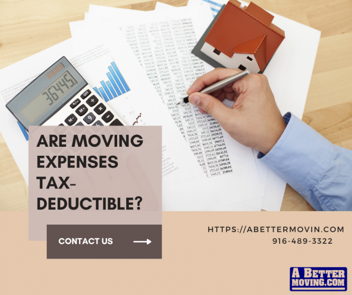 Is There Tax Deductions For Moving Expenses?
