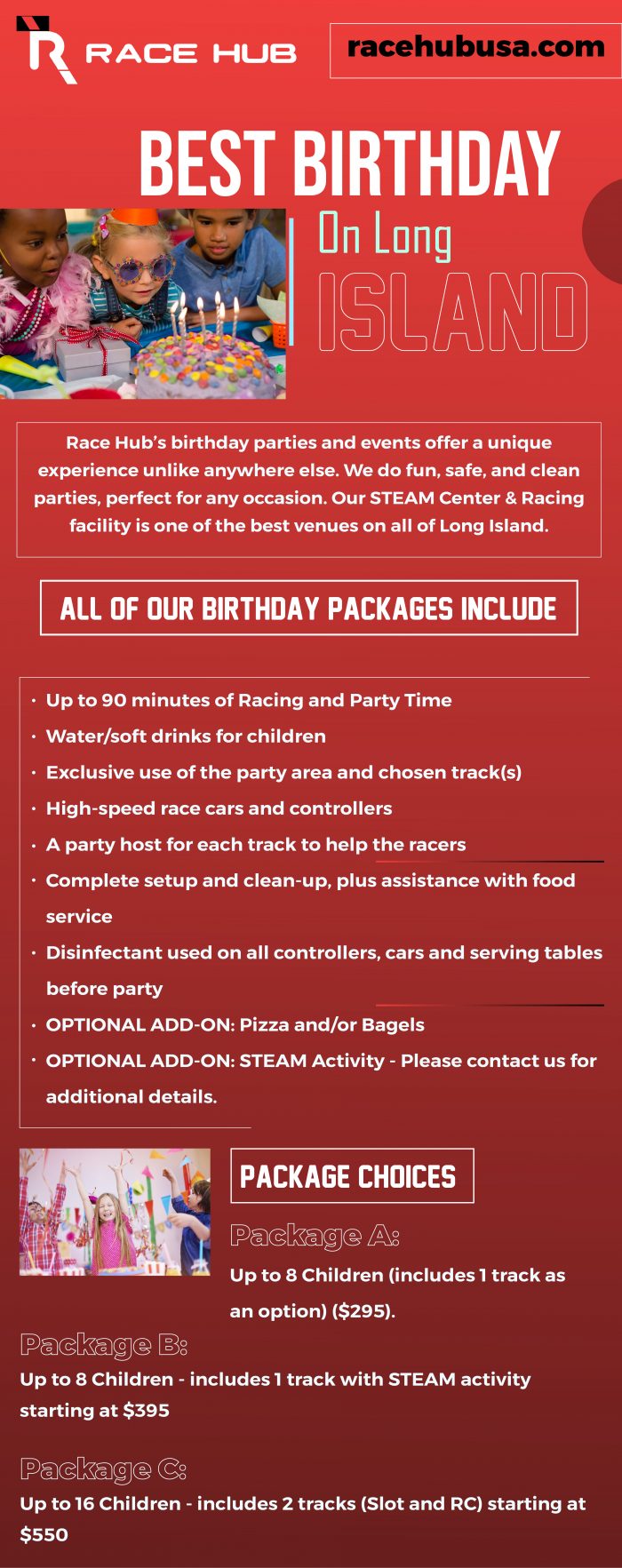 Want to enjoy your Best birthday on long island? Contact Race Hub.