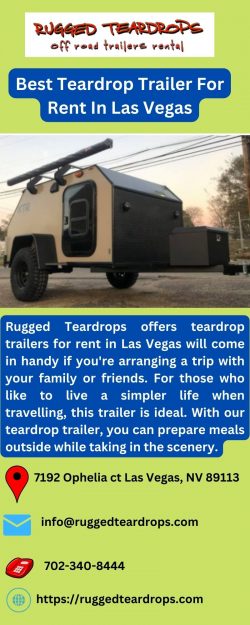 Get A Teardrop Trailer For Rent In Las Vegas