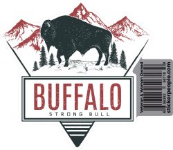 Buffalo Strong Bull- Sticker People