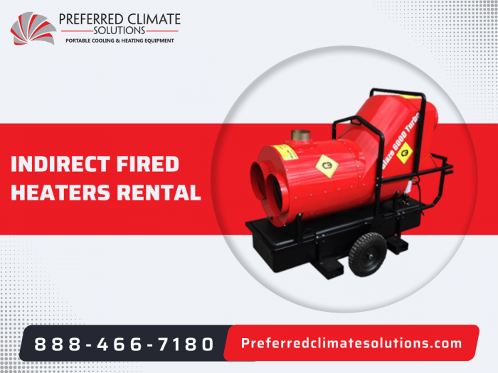Campo Blaze Indirect Fired Heaters for Rent