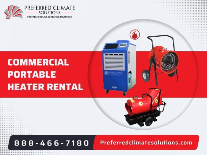 Commercial Portable Temporary Heater Rentals