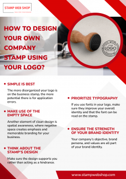 How to design your own company stamp using your logo. | Business Stamp Maker