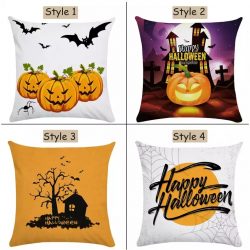 Halloween Decorative Pillow,Orange Halloween Pillow Cover – Cute Trick or Treat Pumpkin Th ...