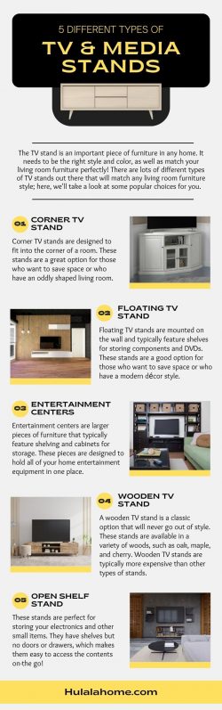 5 Different Types of TV & Media Stands