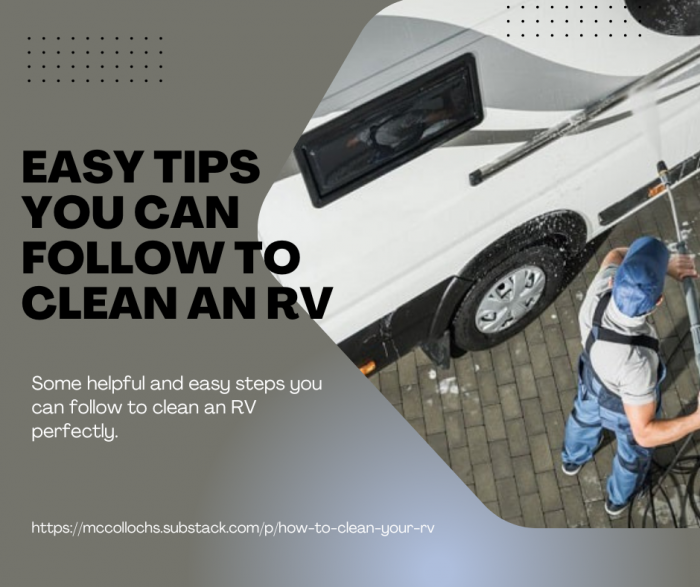 Easy Tips You Can Follow To Clean An RV