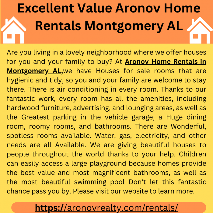 Excellent Value Aronov Home Rentals Montgomery AL
