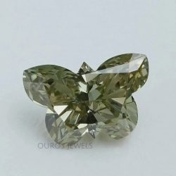 Green Butterfly Shape Lab Diamond