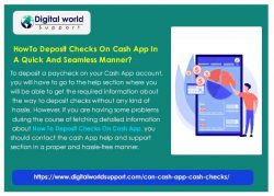 HowTo Deposit Checks On Cash App In A Quick And Seamless Manner?