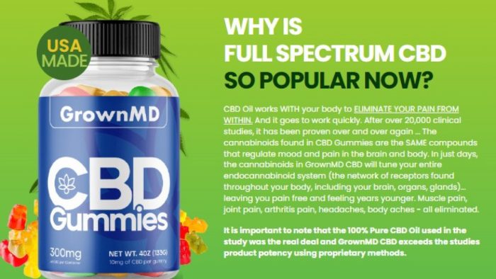 GrownMD CBD Gummies Peruse Live Today Deal And Official Site Request Now