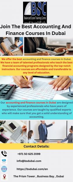 Join The Best Accounting And Finance Courses In Dubai