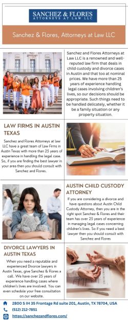 Choose The Best Law Firms in Austin Texas | Sanchez & Flores, Attorneys at Law LLC
