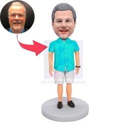 Male In T-shirt And Shorts Custom Figure Bobbleheads