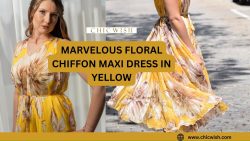MARVELOUS FLORAL CHIFFON MAXI DRESS IN YELLOW