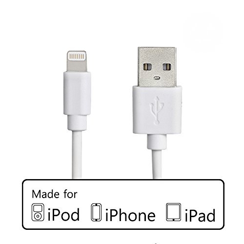 MFI LICENSED APPLE LIGHTNING USB CABLE – WHITE 1M MFi iPhone and iPad USB Cable
