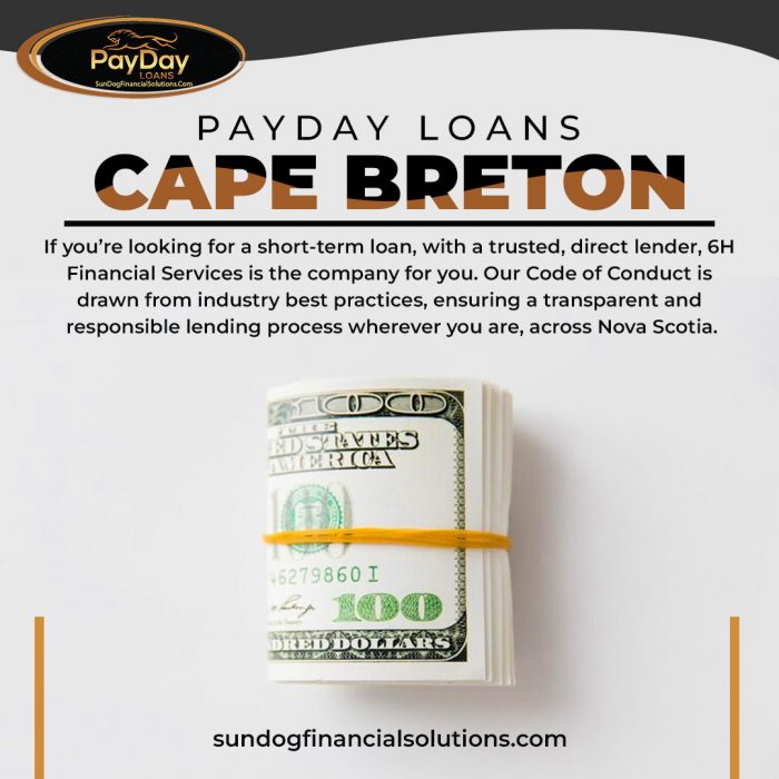 Most Convenient Payday Loans Cape Breton – Sundog Financial Solutions