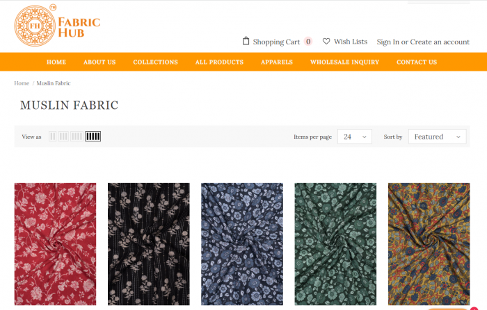 Buy Muslin Fabric Online | Pure Muslin Fabric – Fabrichub Surat