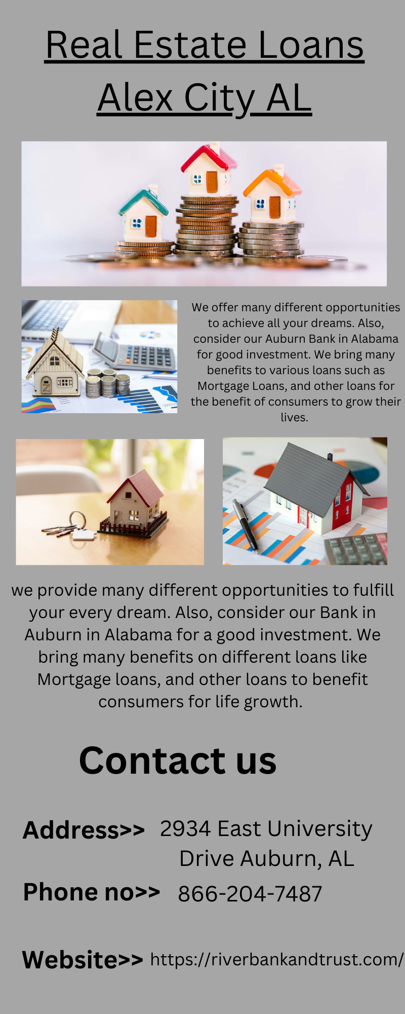 Noteworthy Real Estate Loans In Alex City, Alabama
