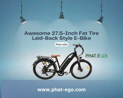 Awesome 27.5-Inch Fat Tire Laid-Back Style E-Bike