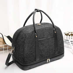 Black Canvas Luggage Bag