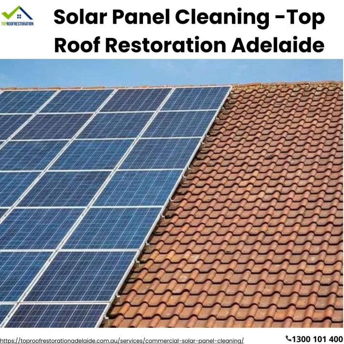 Solar Panel Cleaning -Top Roof Restoration Adelaide