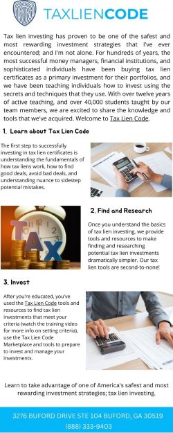 Tax Lien Investing | Tax Lien Code