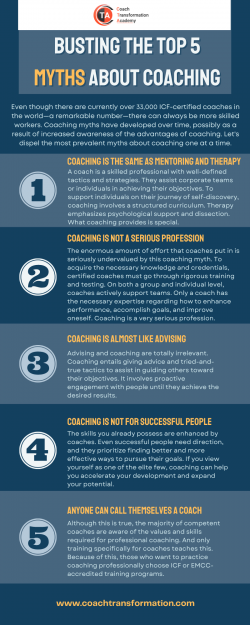 Top Five Myths About Coaching – Coach Transformation Academy