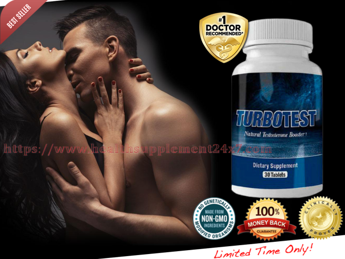 TurboTest #1 Premium Testosterone Booster For Blood Flow | Longer Endurance | Larger Erection(RE ...