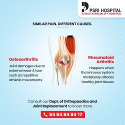 Osteoarthritis and Rheumatoid – Similar Pain Different Causes