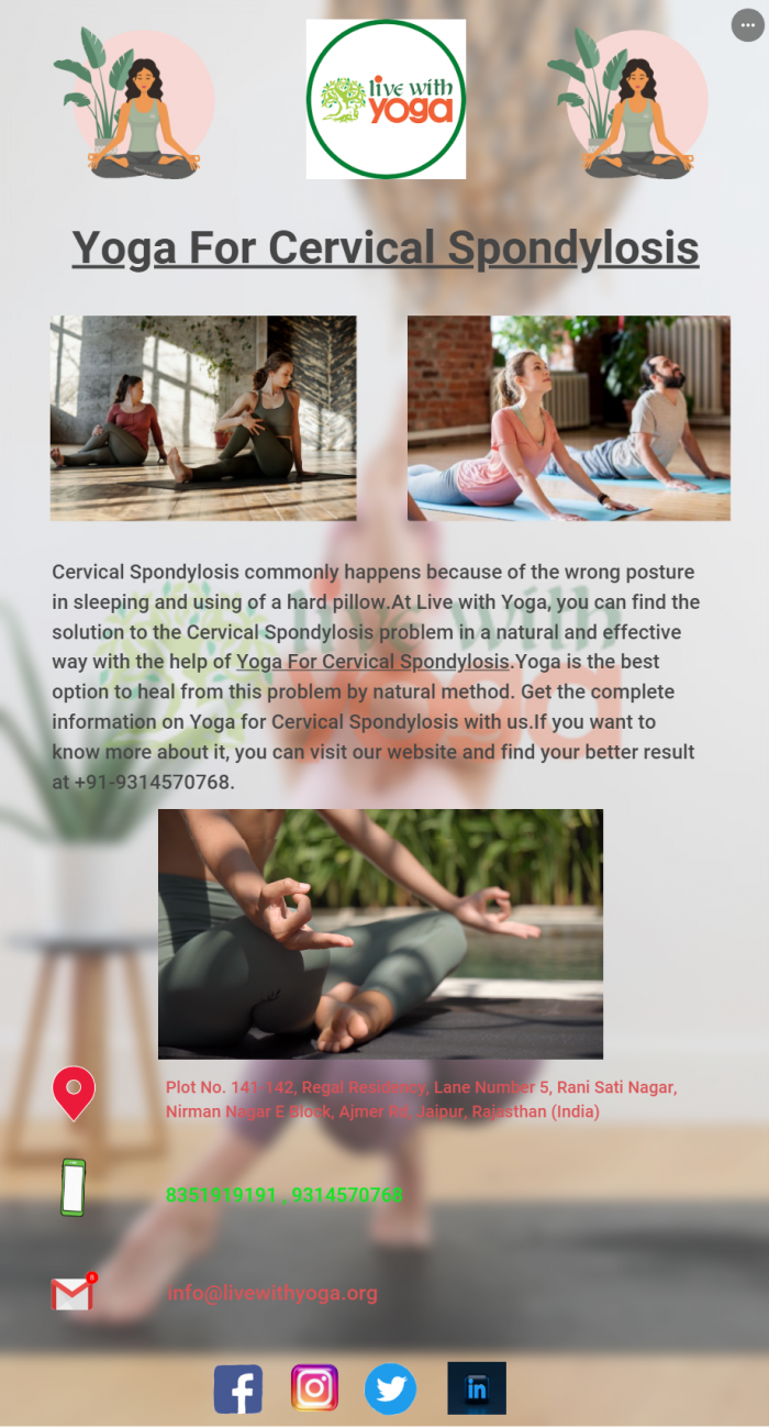 Yoga For Cervical Spondylosis