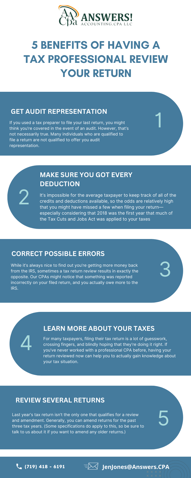 5 Benefits of having a Tax Professional for Your Returns
