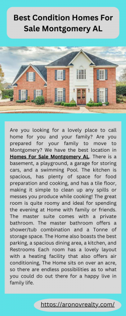 Best Condition Homes For Sale Montgomery AL