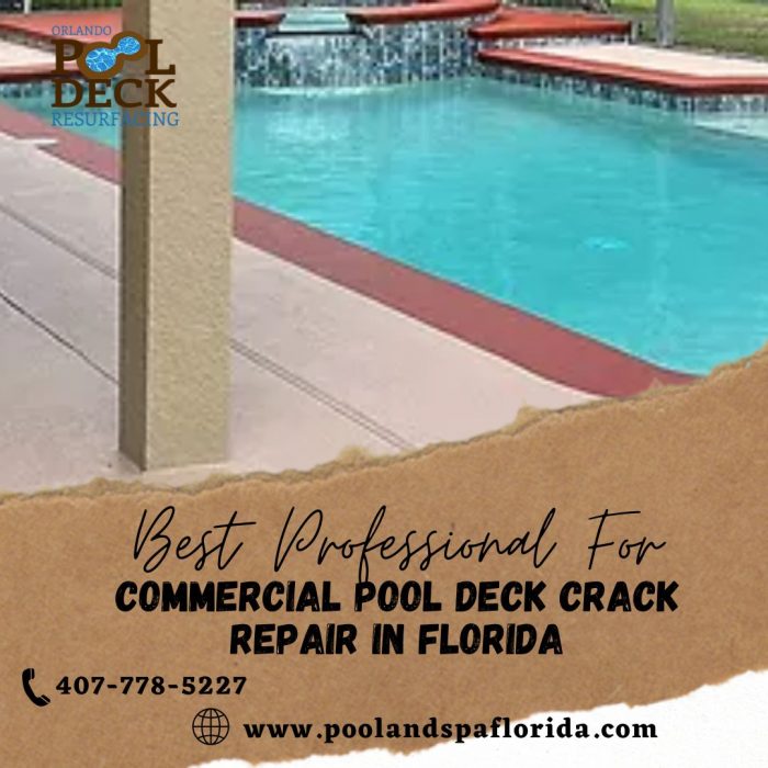 Professional For Commercial Pool Deck Crack Repair In Florida