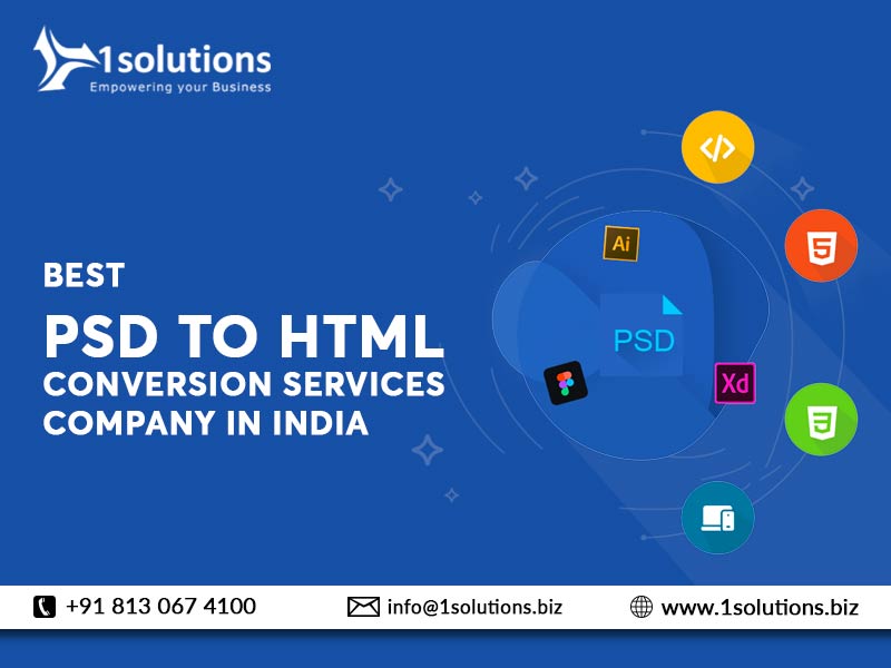 Best PSD to HTML Conversion Services Company in India