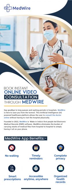 Book Instant Online Video Consultation through MedWire