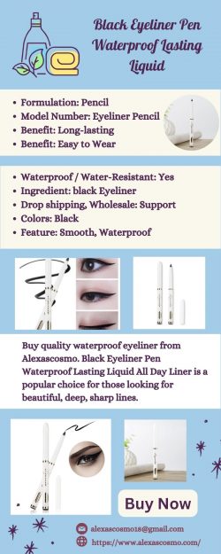 Buy Black Eyeliner Pen Waterproof Lasting Liquid