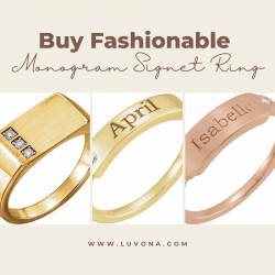 Buy Fashionable Monogram Signet Rings