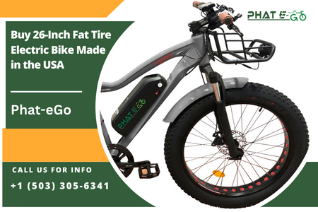 Buy 26-Inch Fat Tire Electric Bike Made in the USA