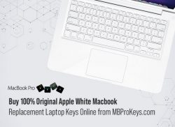 Buy 100% Original Apple White Macbook Replacement Laptop Keys Online from MBProKeys.com