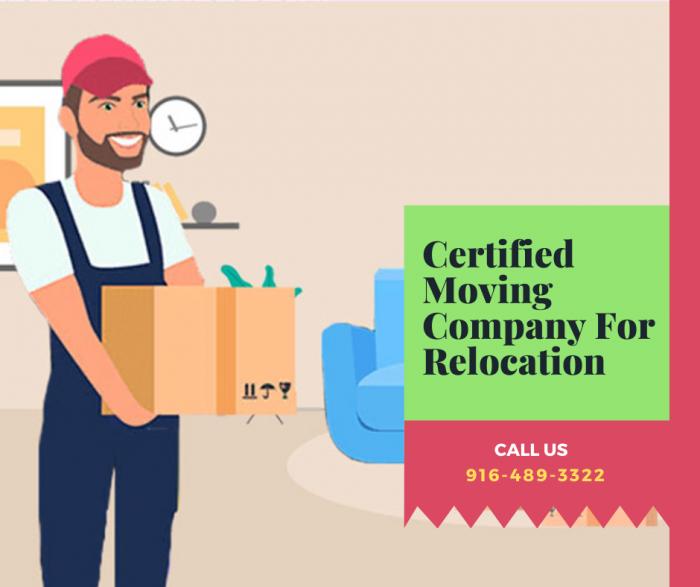 Certified Moving Company For Relocation