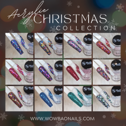 Christmas Acrylic Collection Set of 12- WowBao Nails