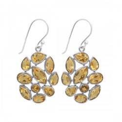 Buy Beautiful Marquise Cut Citrine Earring From Rananjay Exports